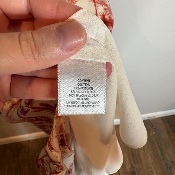 WAYF Etoile patterned corset ruffle sleeve dress - Picture 6 of 7